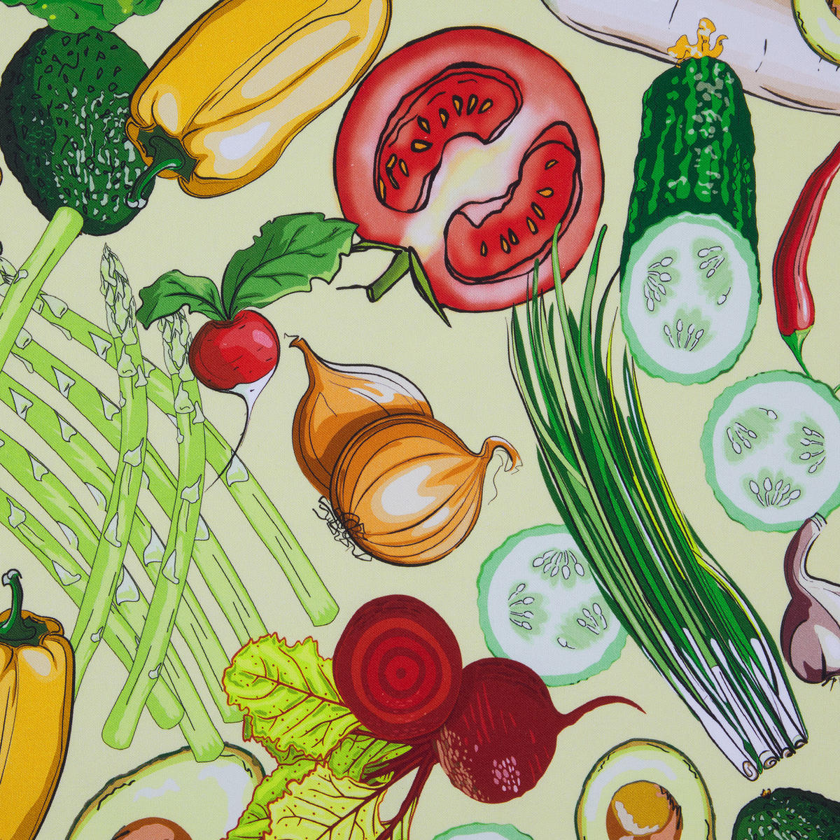 TISCHLÄUFER Verdure Gemüse - 100% Baumwolle Bunt 50x160 cm - Multicolor, Textil (160/50cm) - Butlers