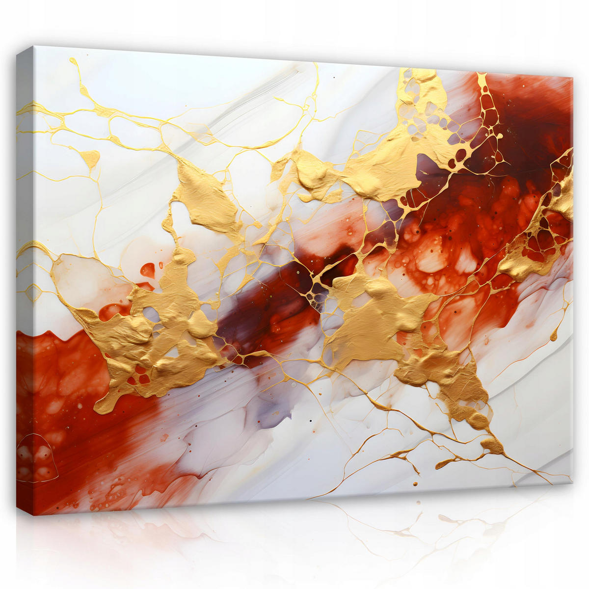 LEINWANDBILD Abstrakt Marmor 100x70 - Multicolor, Holzwerkstoff (100/70cm) - Wallarena