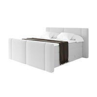 BOXSPRINGBETT mit Matratze H3/H4 - EVON KING Zanozek - 180x200 cm Weiß - Weiß, Holzwerkstoff (180/200cm) - ALTDECOR
