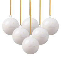 ORNAMENTE KUGEL Winter Glow beige 6er Set - Beige, Keramik (6.2/6.2/6.2cm) - like.Villeroy & Boch
