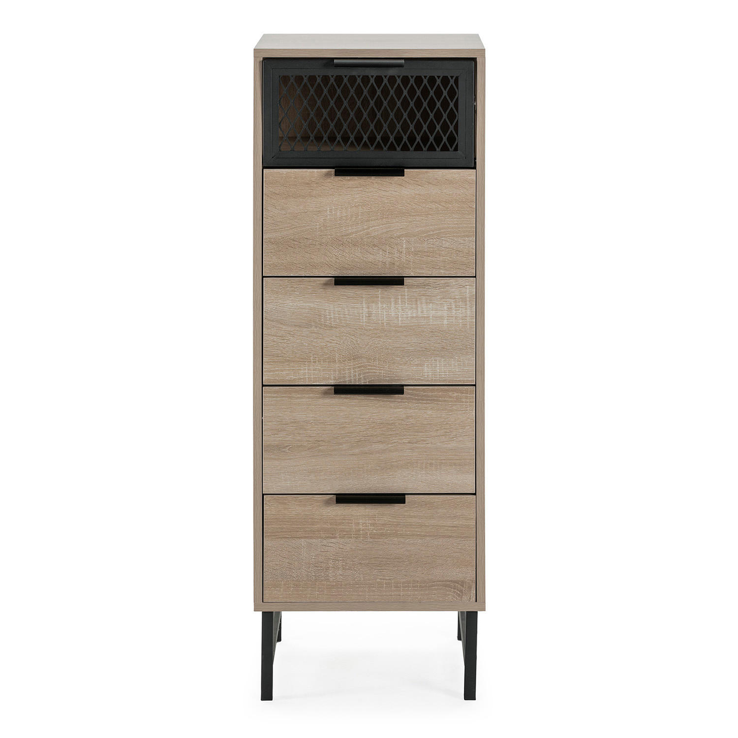 KOMMODE 40/112/40 Hera holzfarben - Honigeiche, Holzwerkstoff (40/112/40cm)