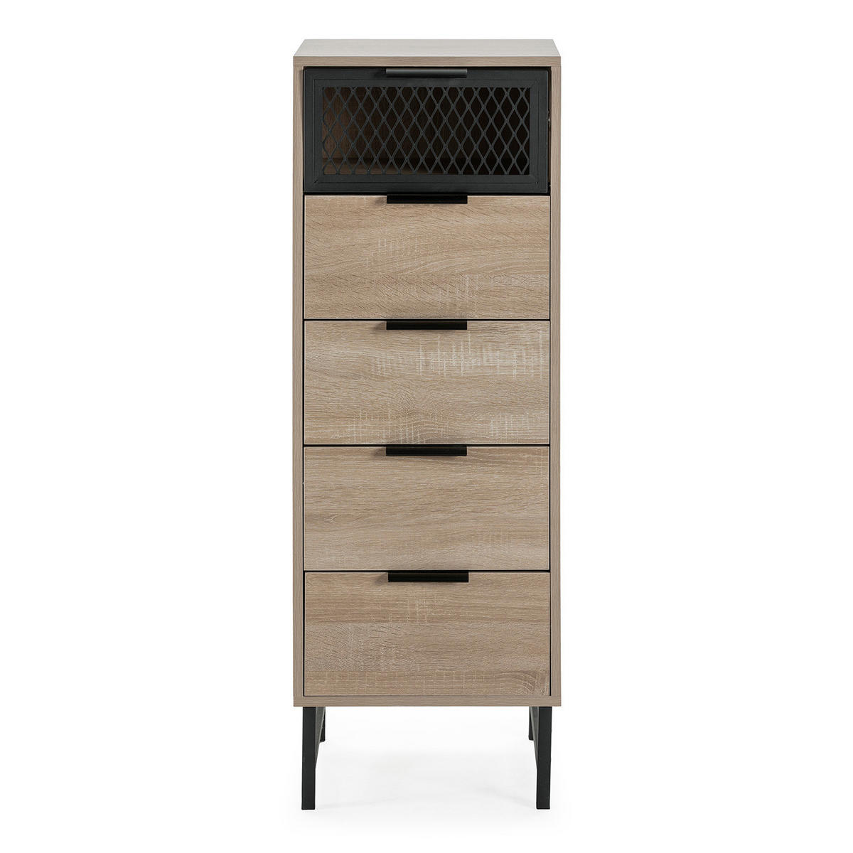 KOMMODE 40/112/40 Hera holzfarben - Honigeiche, Holzwerkstoff (40/112/40cm)