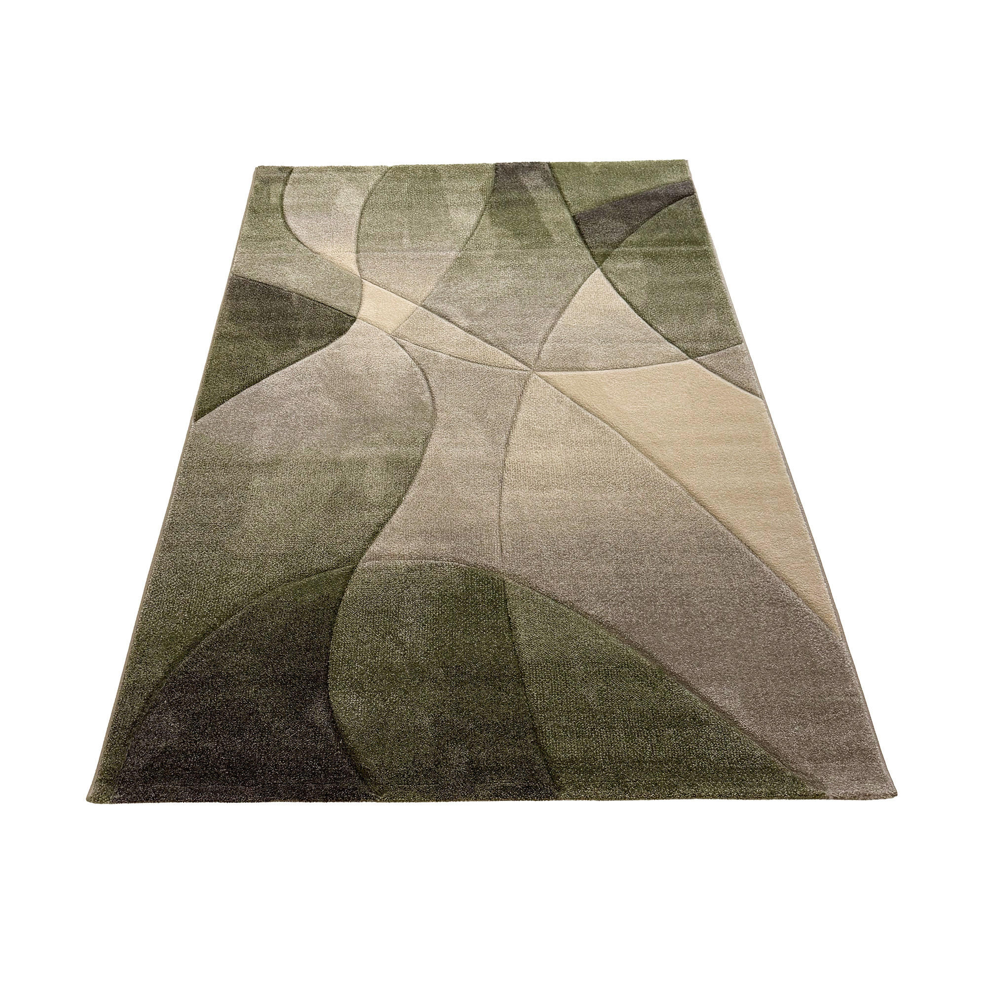 DESIGNER TEPPICH MAUI MODERN - Grün, Textil (120/170cm) - Pergamon