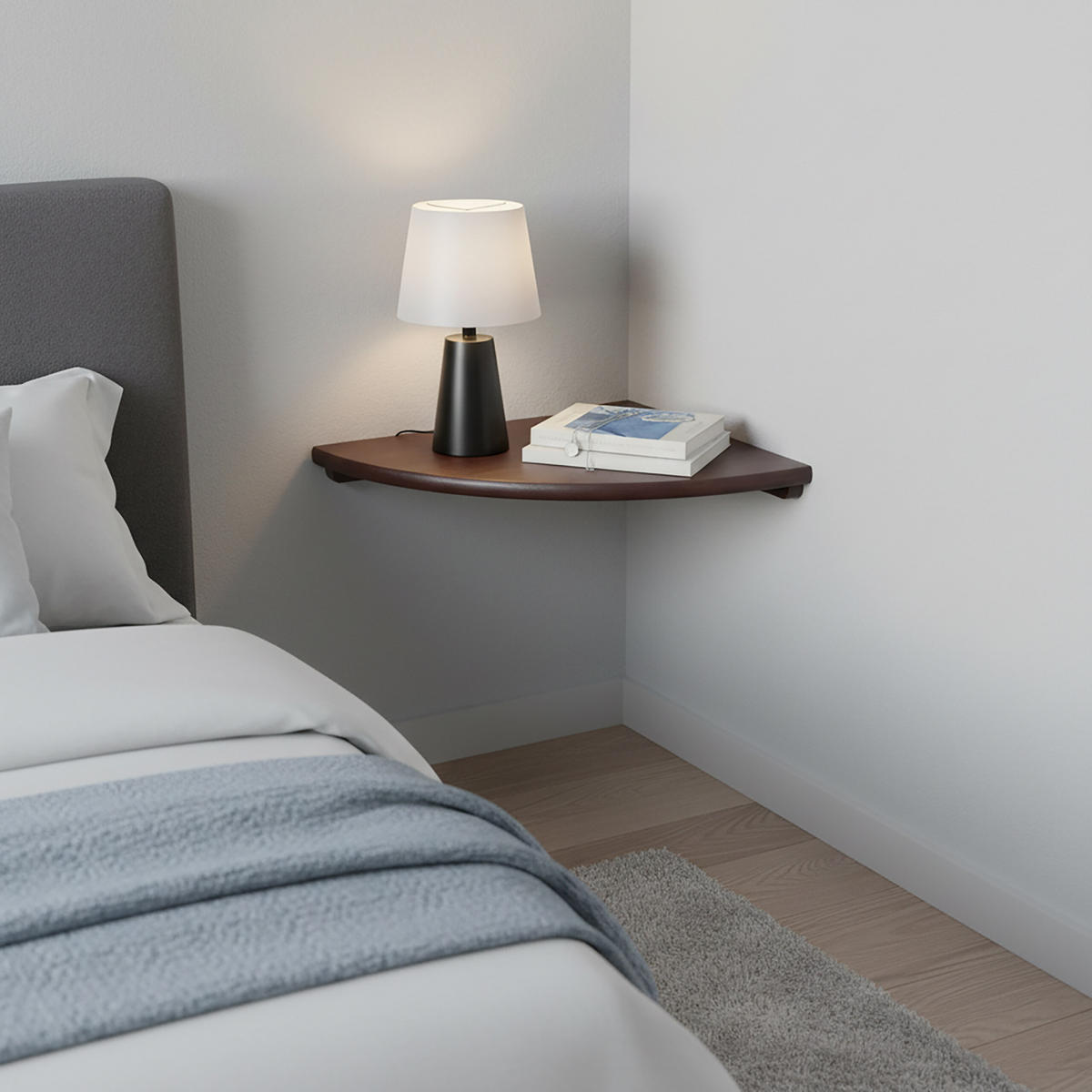 ROHOVÁ pol. - hnedá, drevo (35/3/35cm) - Relaxdays