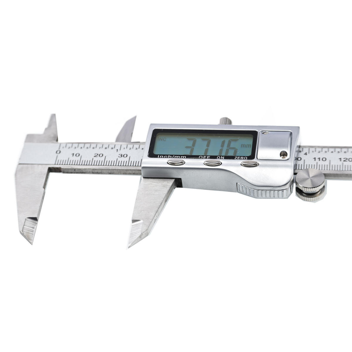 MESSSCHIEBER Digital - 150 mm, 0,01 mm Genauigkeit, LCD, Edelstahl, Tiefenmessung, mm/in, inkl. Etui, Batterie - Multicolor, Kunststoff/Metall (10/10/10cm)