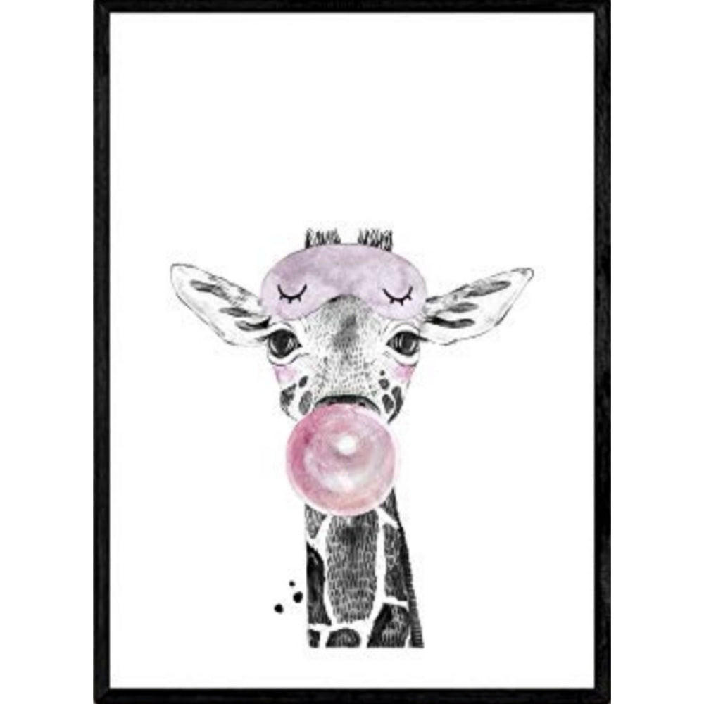 POSTER Giraffe – Kinder A3 Rahmenlos - Klar, Papier (29.7/5/42cm) - Nacnic