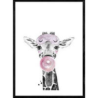 POSTER Giraffe – Kinder A3 Rahmenlos - Klar, Papier (29.7/5/42cm) - Nacnic