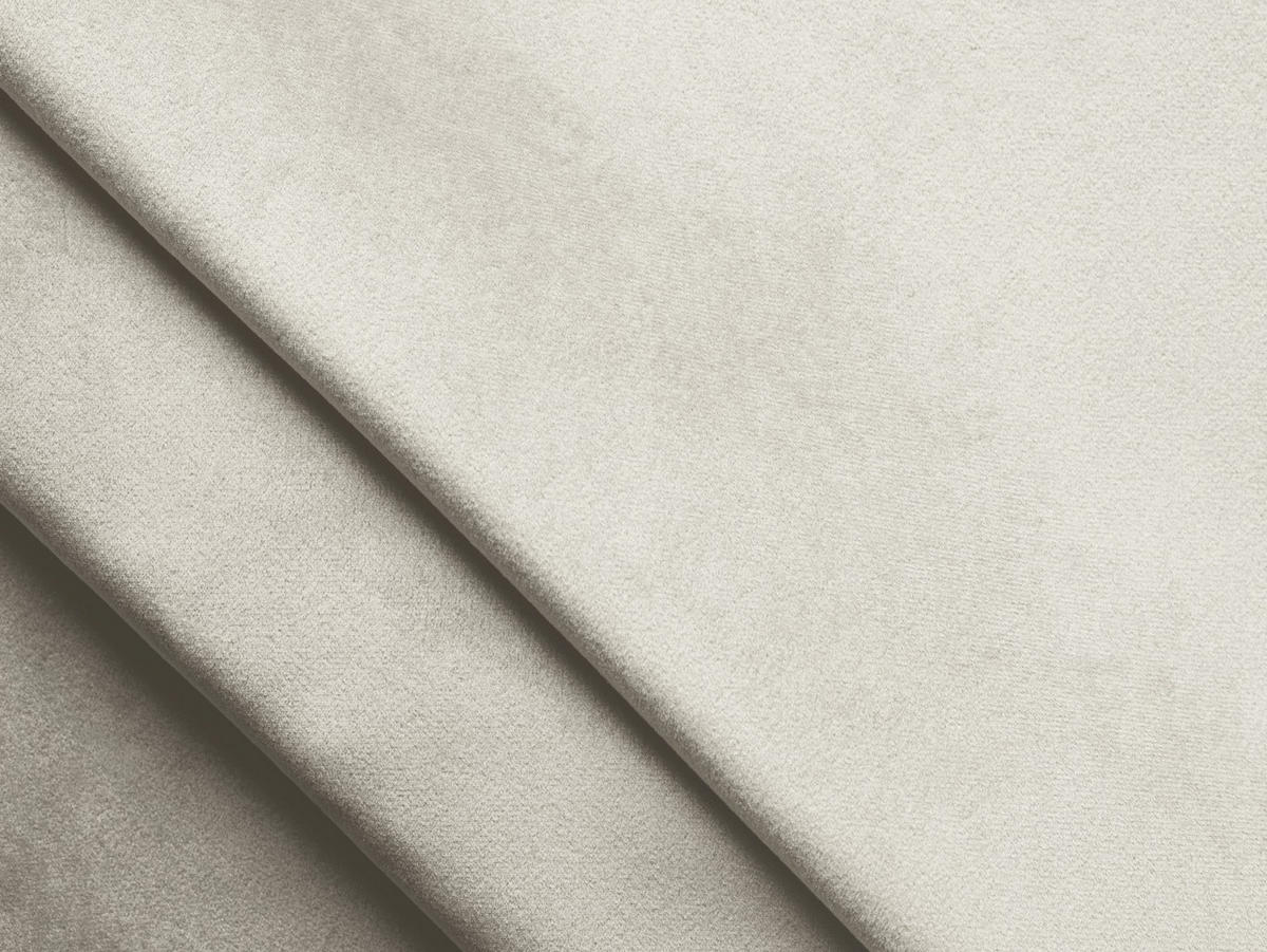 ECKSOFA Links Samt Stoff Beige - Beige/Creme, Textil/Metall (160/264cm) - Makamii