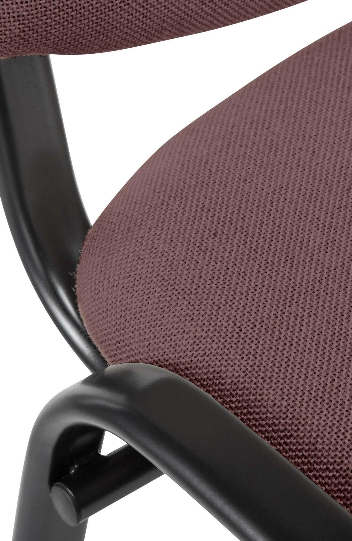 BESUCHERSTUHL Stoff braun - Braun, Textil/Metall (53/83/53cm) - CLP