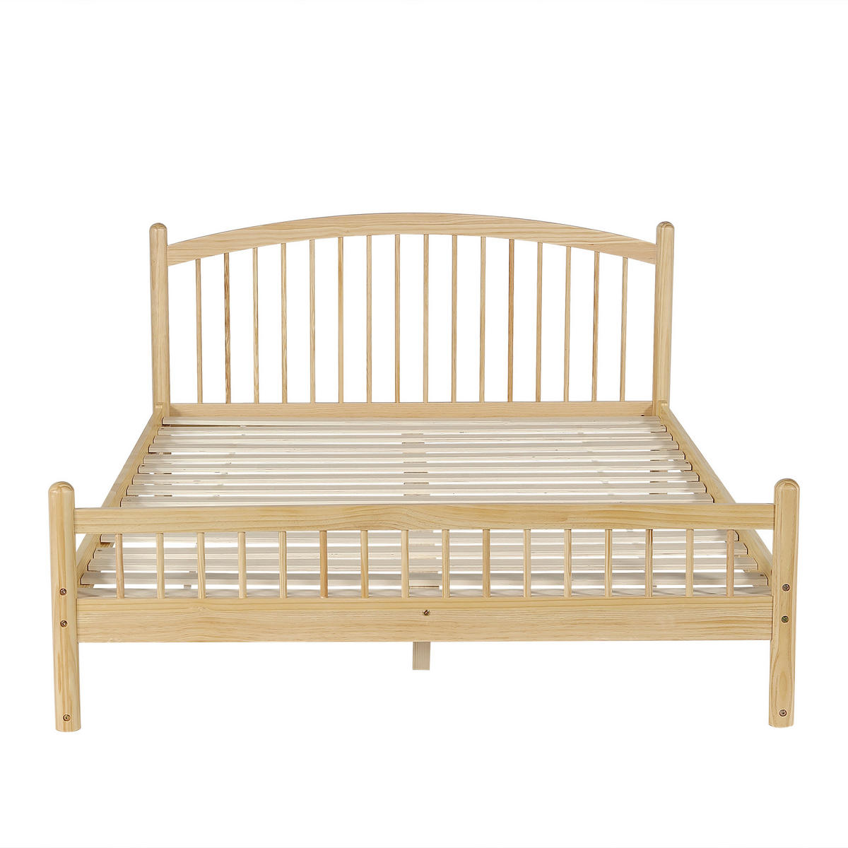 HOLZBETT 140/200 cm DE-32729 mit Gitter-Kopfteil Natur - Naturfarben, Holz (140/200cm) - ComfortXL