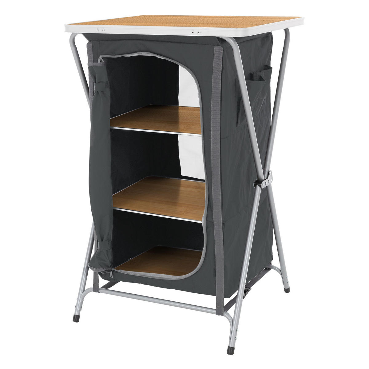 CAMPINGSCHRANK - Grau, Metall (60/53/97.5cm) - ECD-Germany