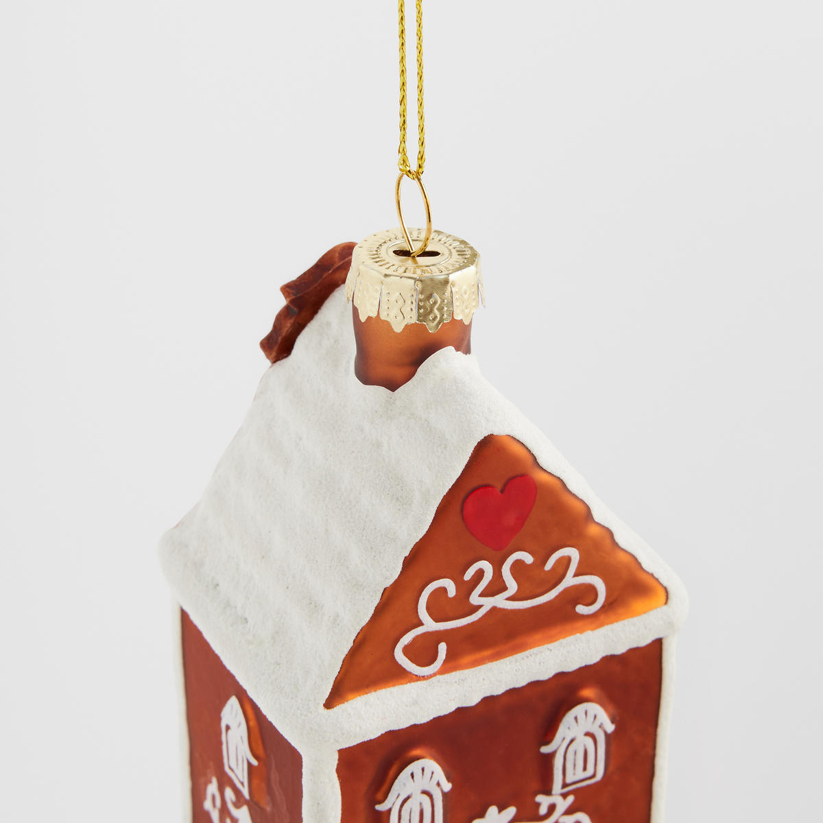 GLASKUGEL Imberio, Braun, 4x5.5x10 cm, Dekorative Weihnachtsdeko - Braun, Glas (5.5/4/10cm) - home&you