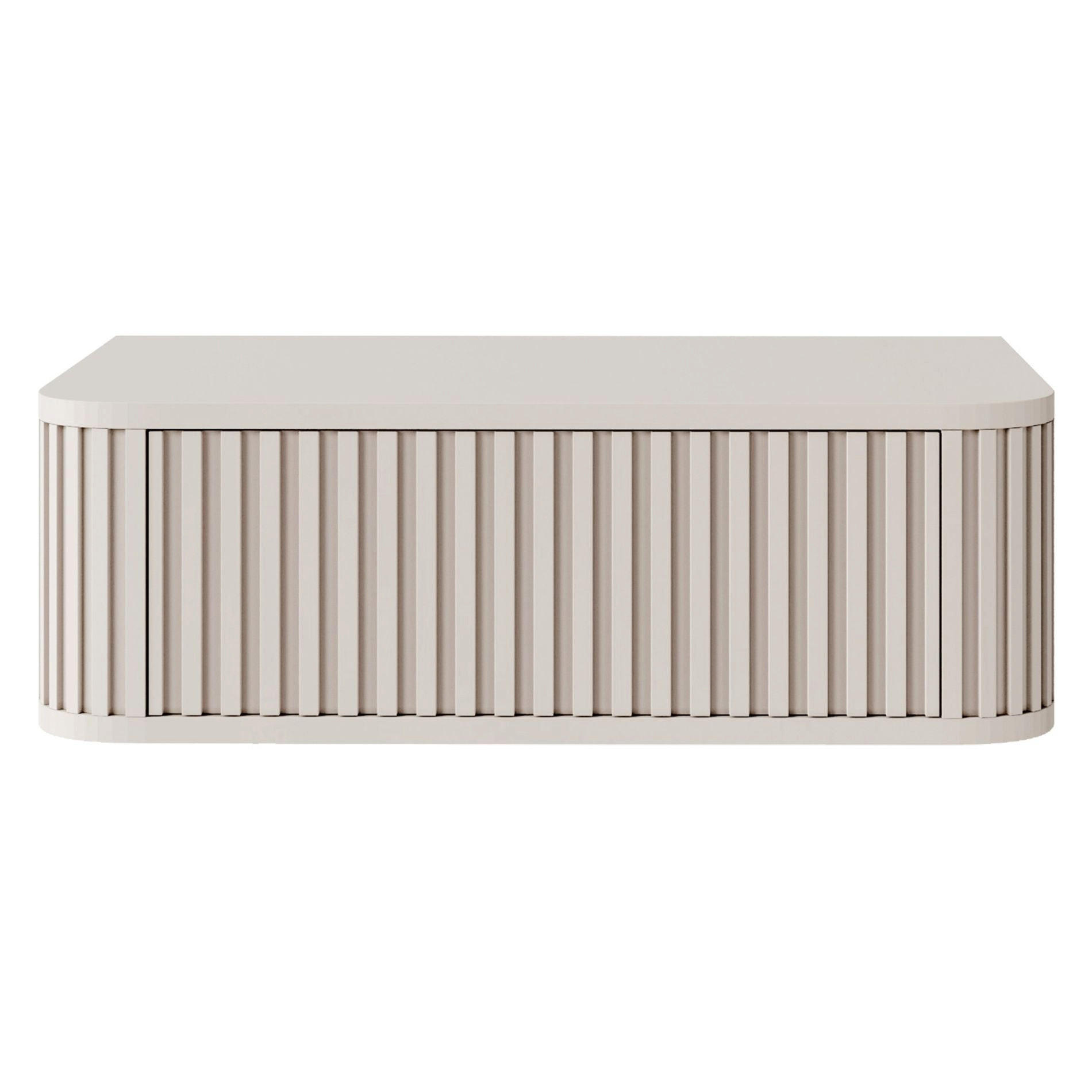 NACHTKONSOLE Ovarlo Greige 63 cm - Taupe, Holzwerkstoff (63.2/20.4/38cm) - Selsey