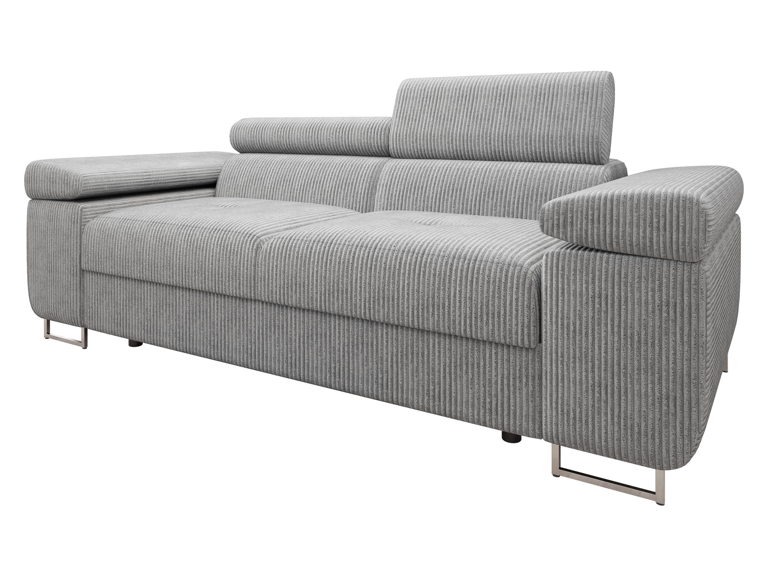SOFA Torezio 2 Cord - Grau, Holz/Textil (198/90/102cm) - MIRJAN24