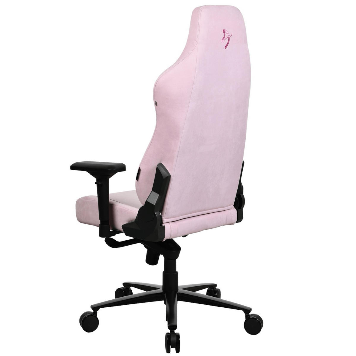 GAMINGSTUHL Vernazza Supersoft™ Stoff Rosa - Pink/Schwarz, Textil/Metall (68/135/50cm) - Arozzi
