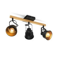 DECKENLEUCHTE Dudley 46.5/14/19cm - Schwarz, Metall (46.5/14/19cm) - Nettlife