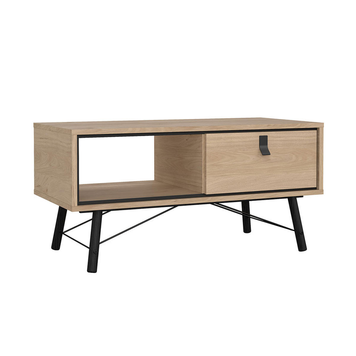 COUCHTISCH, Ry, Eiche, Holzwerkstoff, 102 x 49 x 50 cm - Eichefarben, Holzwerkstoff (49/102/50cm) - ebuy24