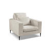 SESSEL Chenille Stoff Beige - Beige/Schwarz, Holzwerkstoff/Textil (93/88/105cm) - Makamii
