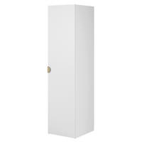 KLEIDERSCHRANK Moonir Weiß 50 cm - Goldfarben/Weiß, Holzwerkstoff/Metall (50/200.5/57cm) - Selsey