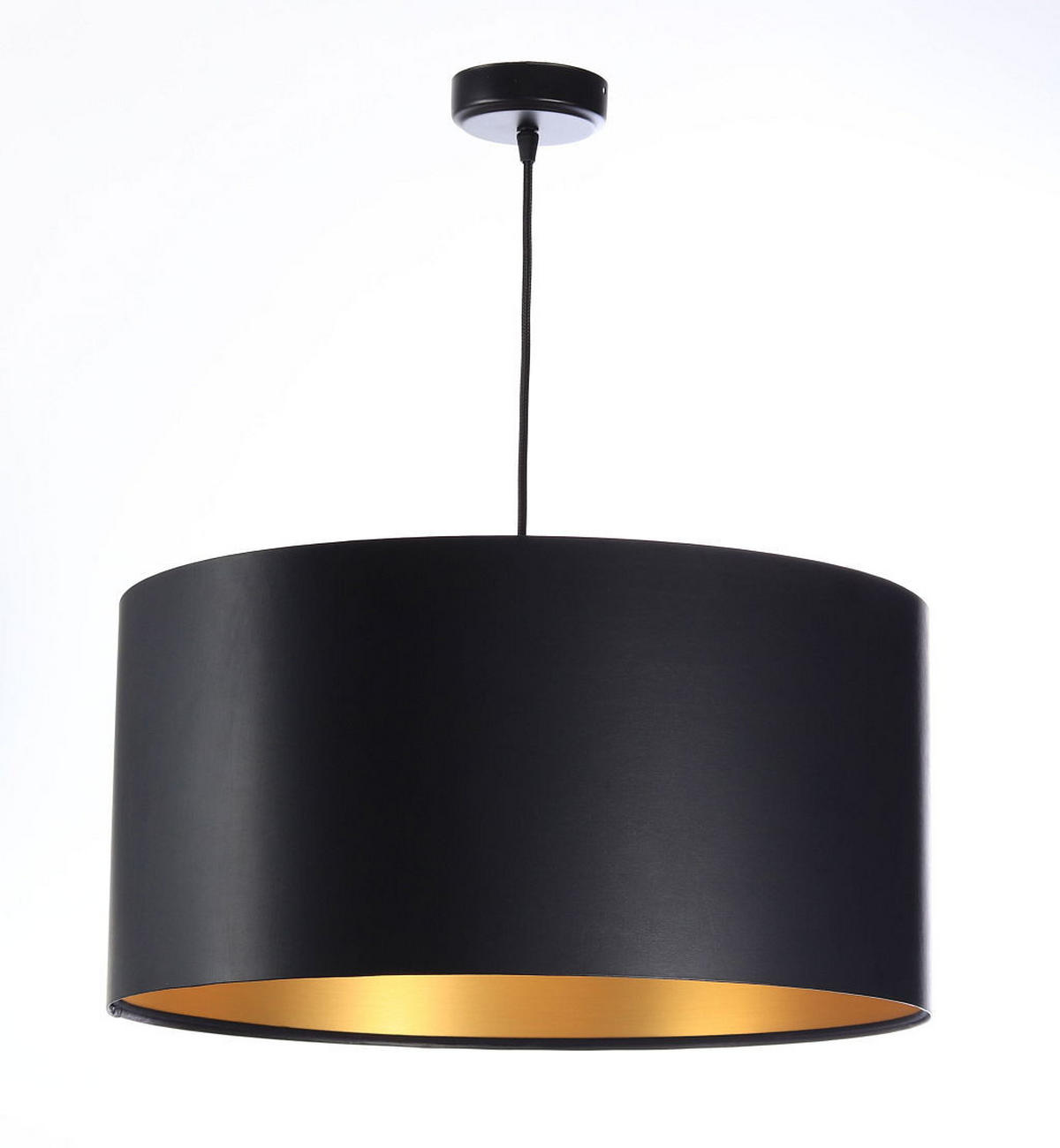 HÄNGELEUCHTE Gold 50/25 cm - Goldfarben/Schwarz, Kunststoff (50/0.8/25cm) - ONZENO