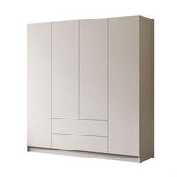 KLEIDERSCHRANK AUREL 4D2SZ mit Schubladen - Kaschmir, Holzwerkstoff (200/200/57cm) - Lookway