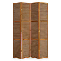 PARAVENT 4-tlg. 160/200 cm Braun Raumteiler - Braun, Holz (160/200/2cm) - Homestyle4u
