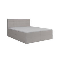 BOXBETT Malaga Beige 160x200 cm Bettkasten + Topper - Beige, Holz/Textil (160/200cm) - Comfortic