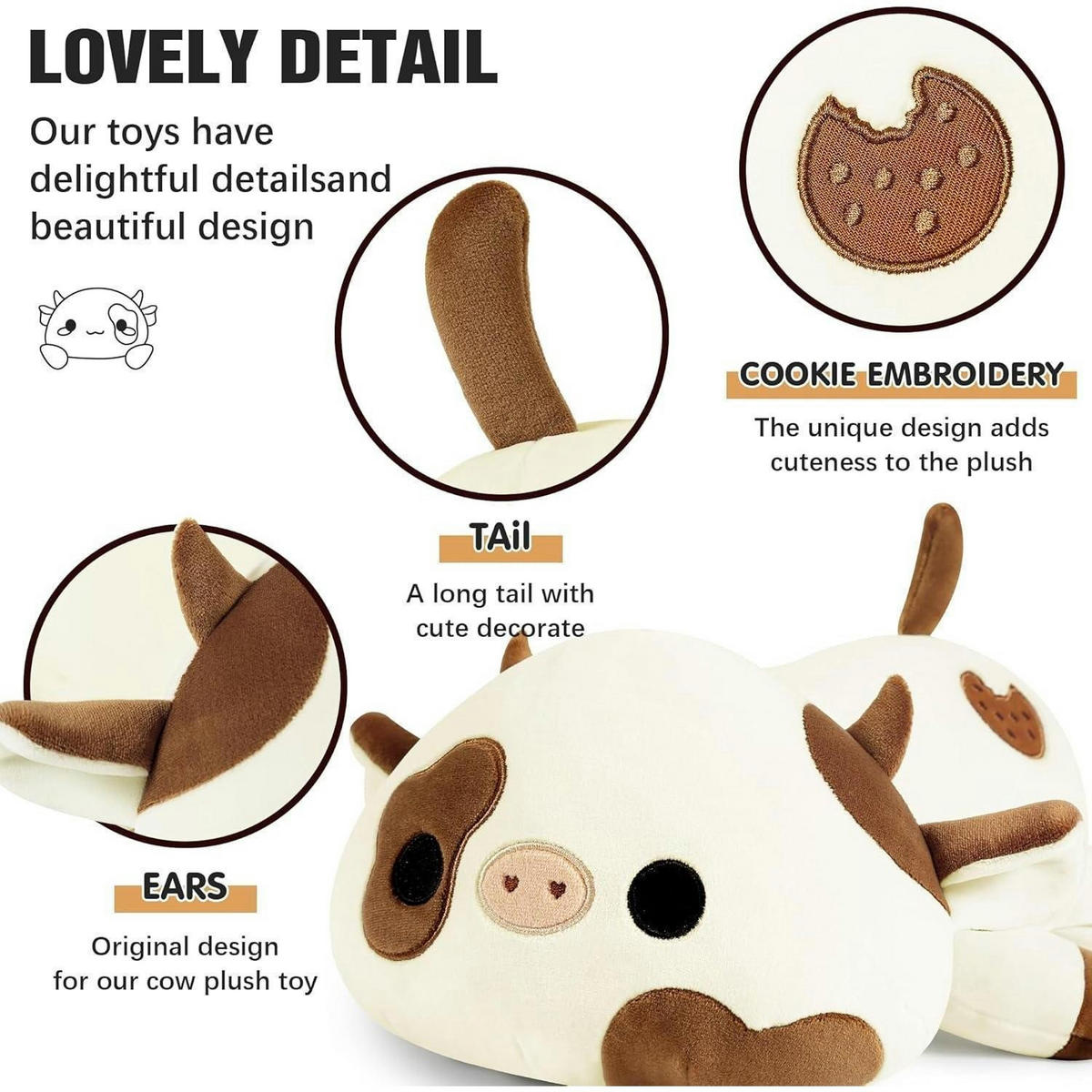 PLÜSCHTIER Kuh 30 cm Braun - Braun, Textil (20/30cm)