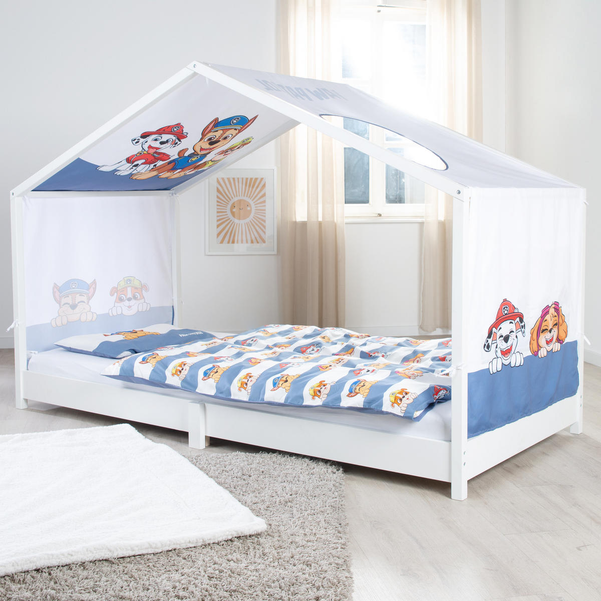 HAUSBETTBEZUG 90 x 200 cm Paw Patrol - Multicolor, Kunststoff/Textil (90/200cm) - Roba