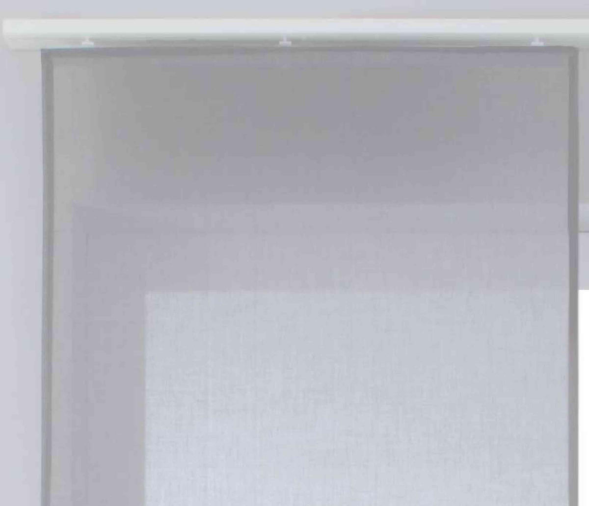 SCHIEBEGARDINE 2ER SET »Nizza« HxB 245x60 cm Stein - Grau, Textil (60/245cm) - Gardinenbox