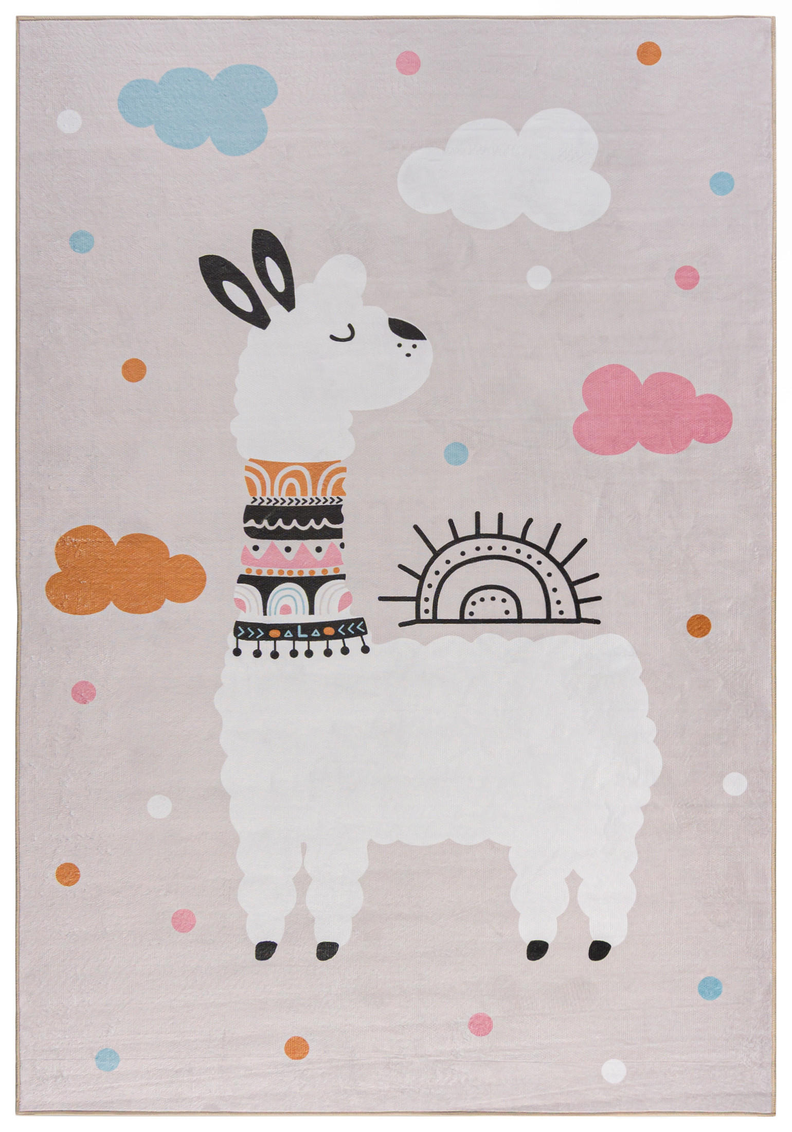DĚTSKÝ KOBEREC cappuccino, rostlinný 120 x 170 cm - kapučínová/krémová, textil (120/170cm) - Mazovia