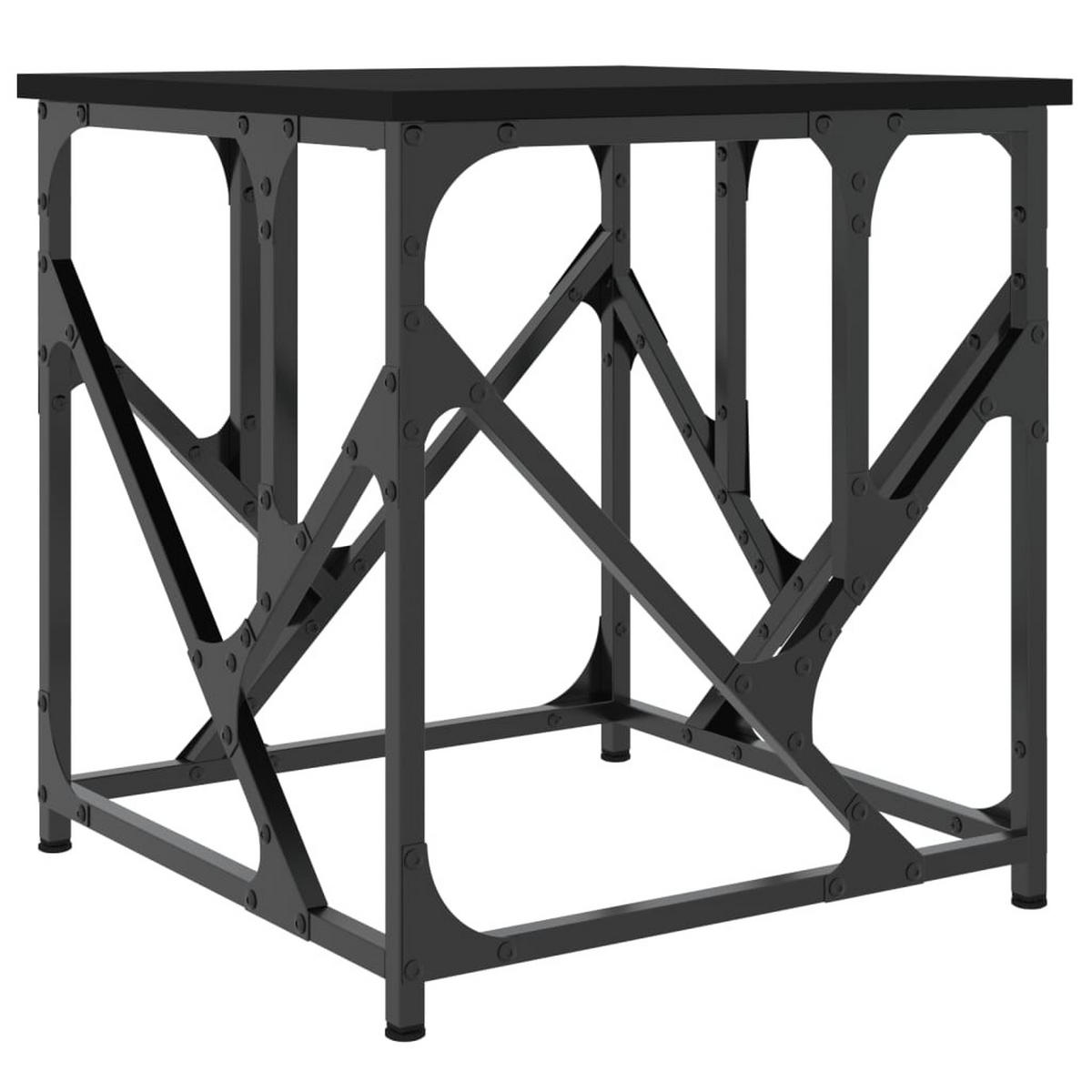 COUCHTISCH Schwarz 45x45x47,5 cm Holzwerkstoff - Schwarz, Holzwerkstoff (45/45/47.5cm) - furnicato