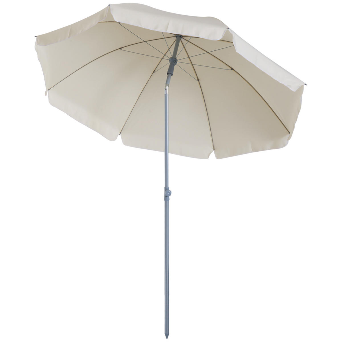 SONNENSCHIRM DE-11370 neigbar, octogonal, mit Tragetasche Creme - Creme, Metall (202/202cm) - ComfortXL