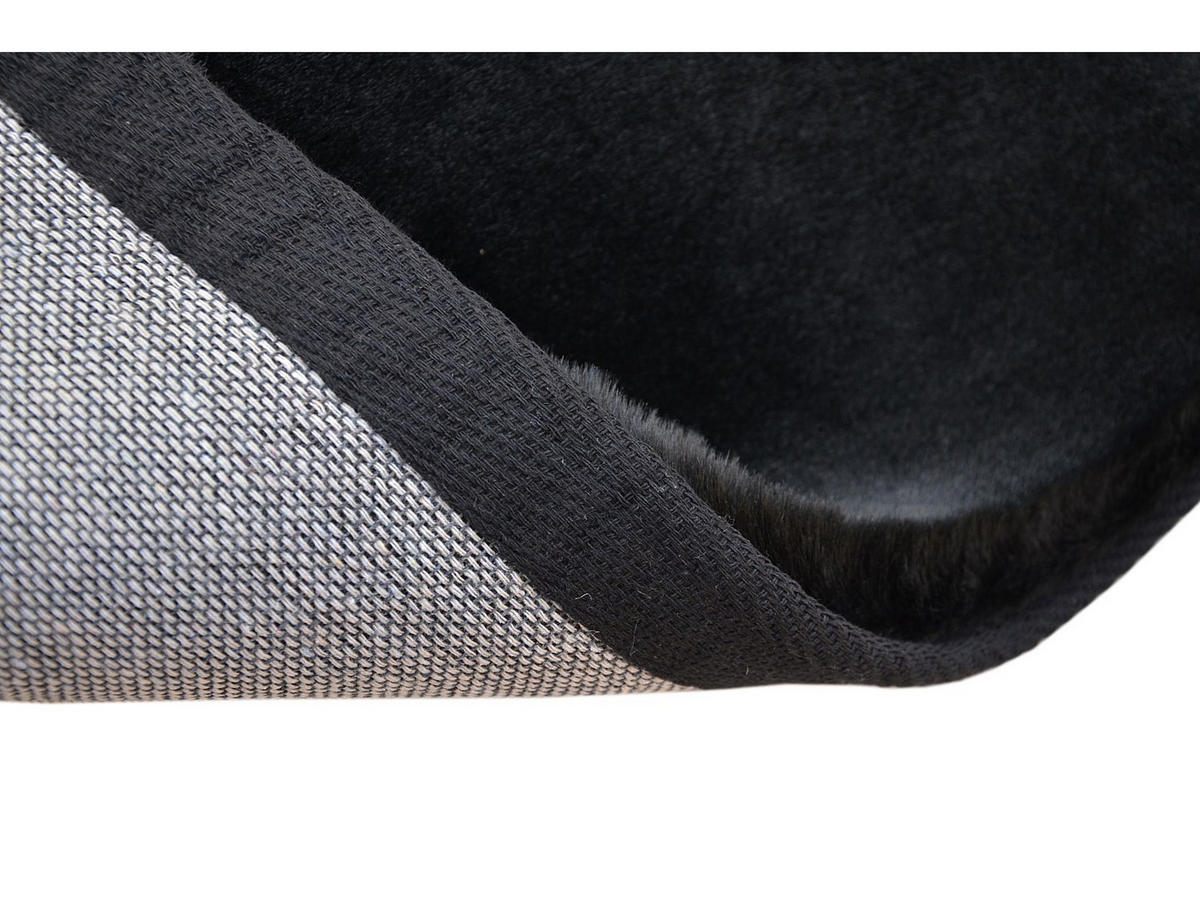 WOHNZIMMERTEPPICH - 230 x 160 - stoff - schwarz Bunny - Schwarz, Textil (230/160cm) - Vente-Unique