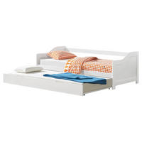SOFABETT - Weiß, Holz (90/200cm) - [en.casa]