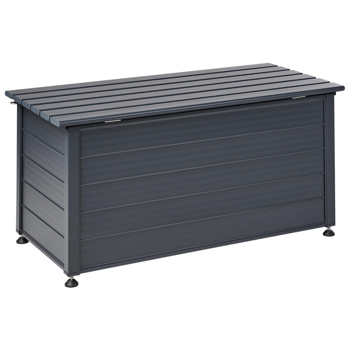 AUFBEWAHRUNGSBOX Grau Campalto - Grau, Metall (123/60/60cm) - Beliani