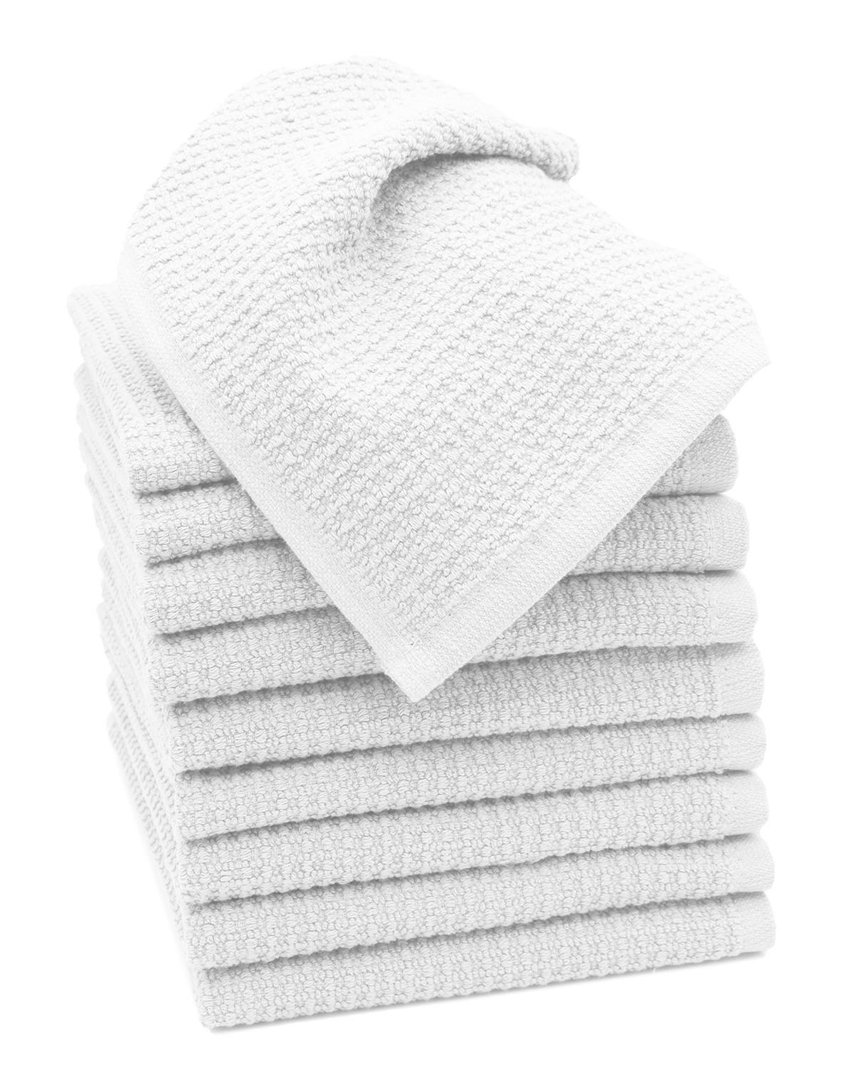 SEIFTÜCHER, 10er-Set, 30x30 cm, 100% Baumwolle, Weiß - Weiß, Textil (30/30cm) - Zollner