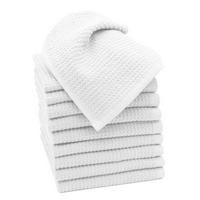 SEIFTÜCHER, 10er-Set, 30x30 cm, 100% Baumwolle, Weiß - Weiß, Textil (30/30cm) - Zollner