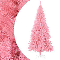 WEIHNACHTSBAUM Künstlicher Mit Ständer Rosa 210 Cm Pvc - Rosa, Kunststoff (210cm) - vidaXL