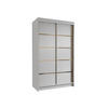 SCHIEBETÜRENSCHRANK Vigo IV - Goldfarben/Weiß, Holzwerkstoff/Metall (100/200/58cm) - MIRJAN24