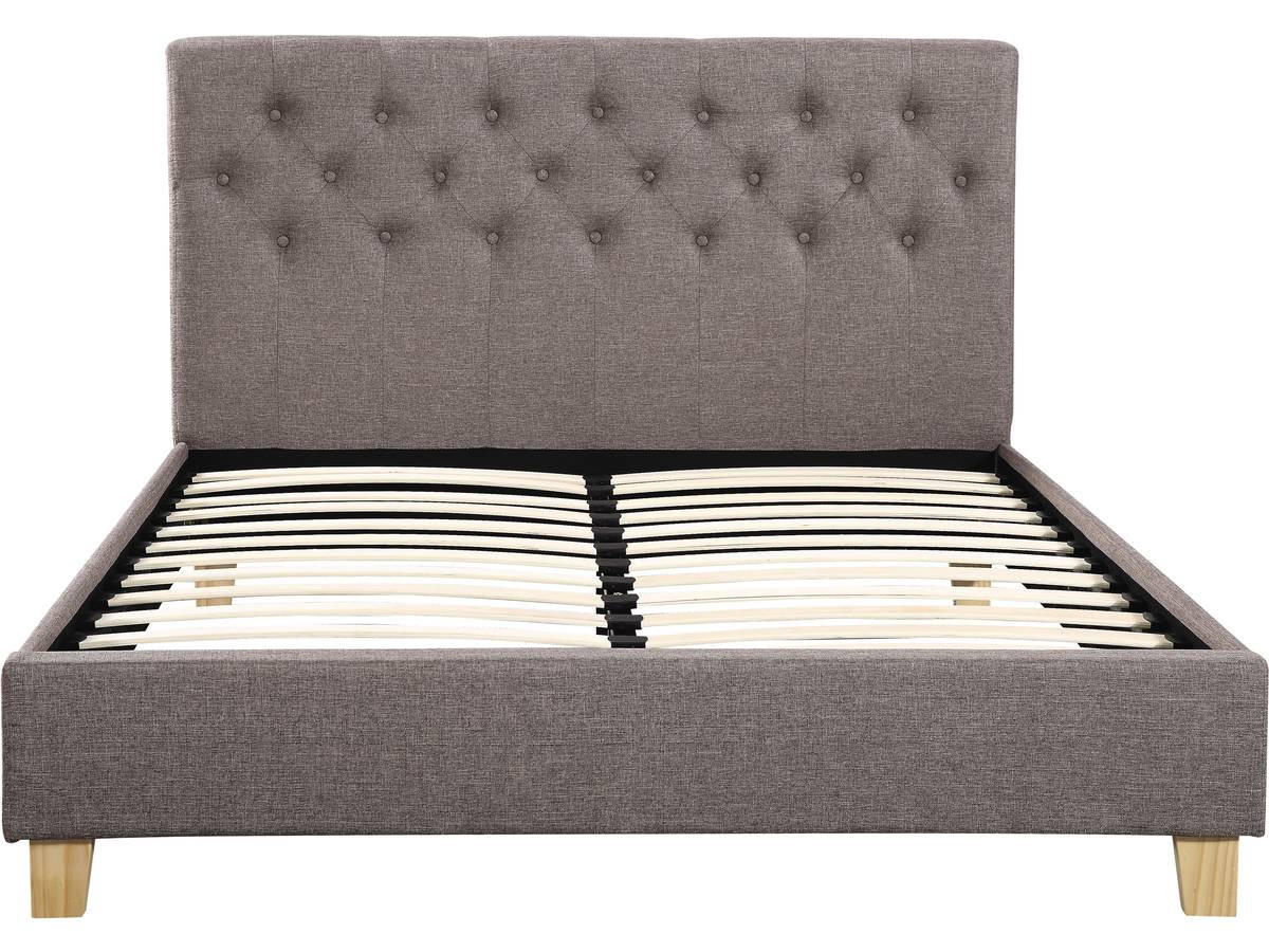POLSTERBETT Emmy Taupe - Taupe, Textil (160/200cm) - Habitat Garten