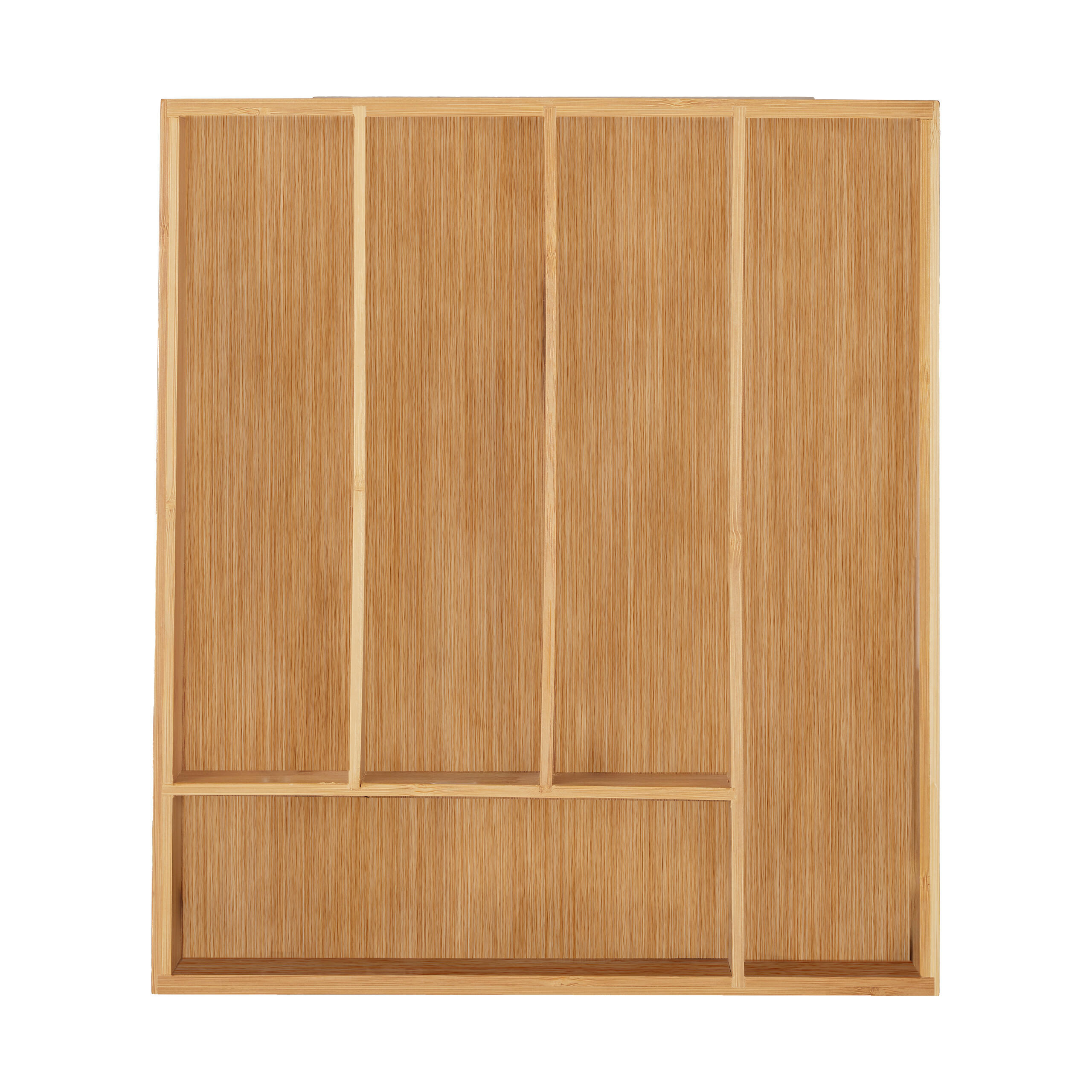 BESTECKKASTEN - Hellbraun, Holz/Holzwerkstoff (30/5/34cm) - Relaxdays