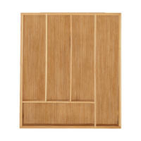 BESTECKKASTEN - Hellbraun, Holz/Holzwerkstoff (30/5/34cm) - Relaxdays