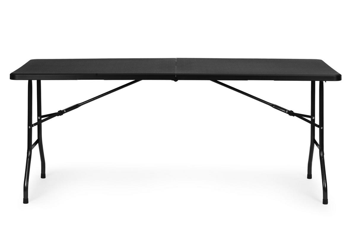 GARTENTISCH klappbar 180 x 75 cm - Schwarz, Kunststoff (180/75/74cm) - Mat-Haus