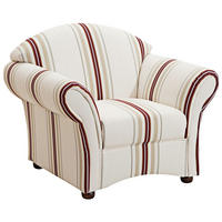 SESSEL Kama Bezug Flachgewebe Buche nussbaum dunkel / weiß - Weiß, Kunststoff (96/85/81cm) - 58aufmkessel