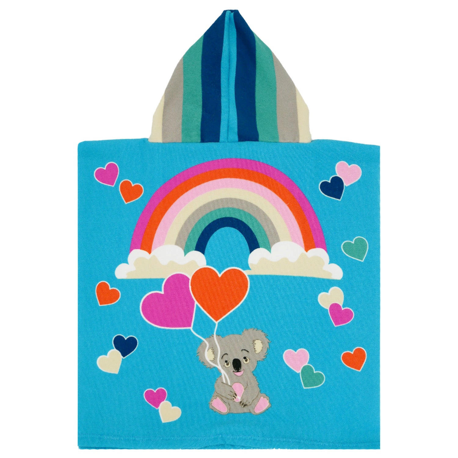PONCHO Kinder Mikrofaser Mehrfarbig 60x60 250g/m² - PONCHO Koala - Multicolor, Textil (Einheitsgrößenull) - LE COMPTOIR DE LA PLAGE