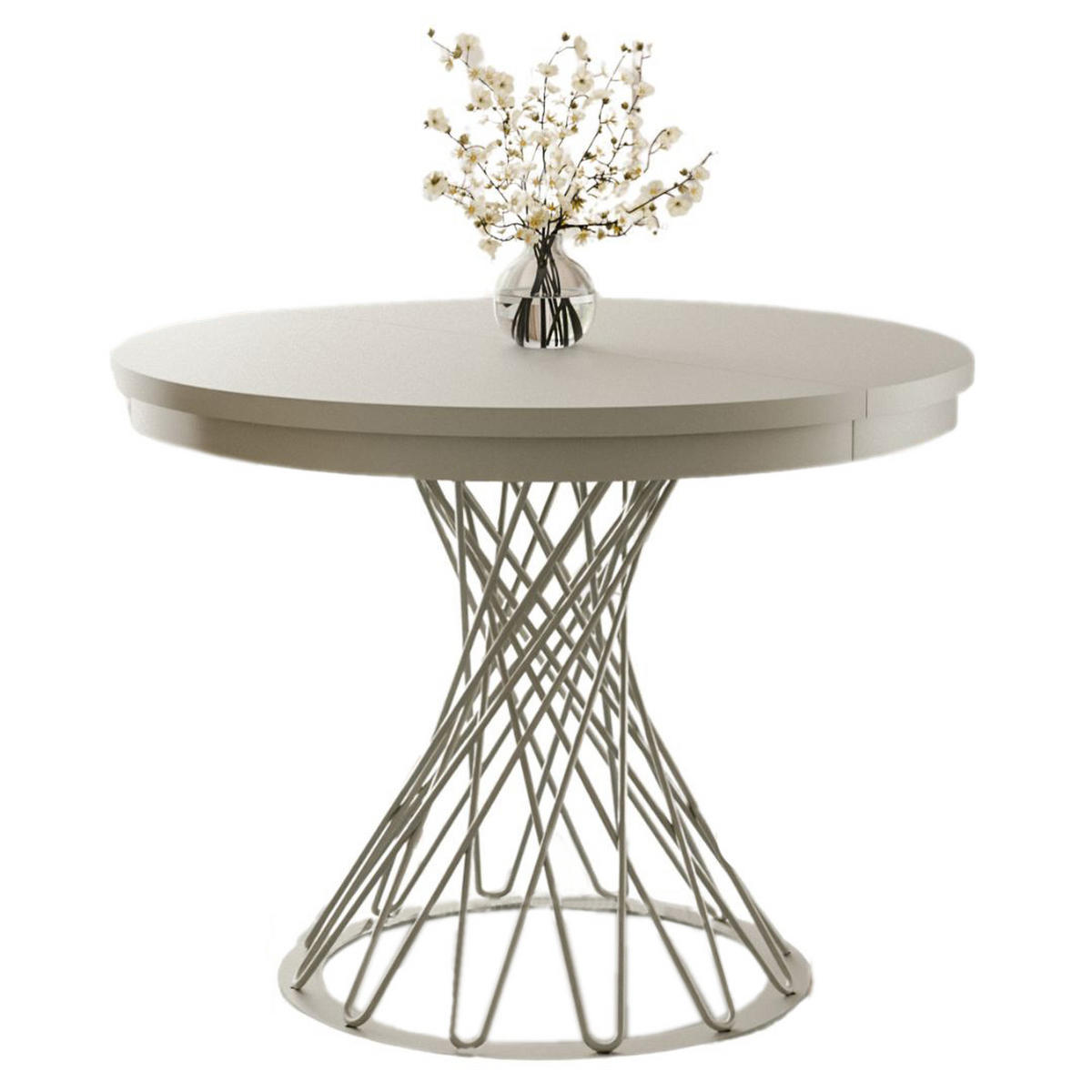 ESSTISCH 120-140 LUKO Kaschmir - Kaschmir, Holzwerkstoff (120/120/77cm) - Compleo24