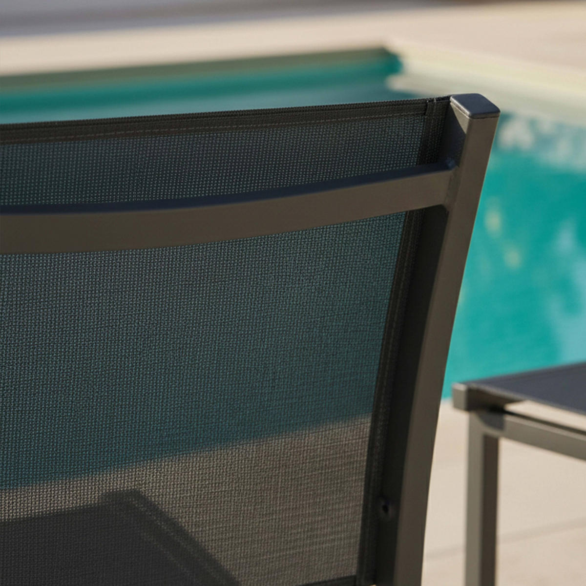 GARTENSTUHL, Grau - Grau, Metall (48/87/60cm) - Oviala