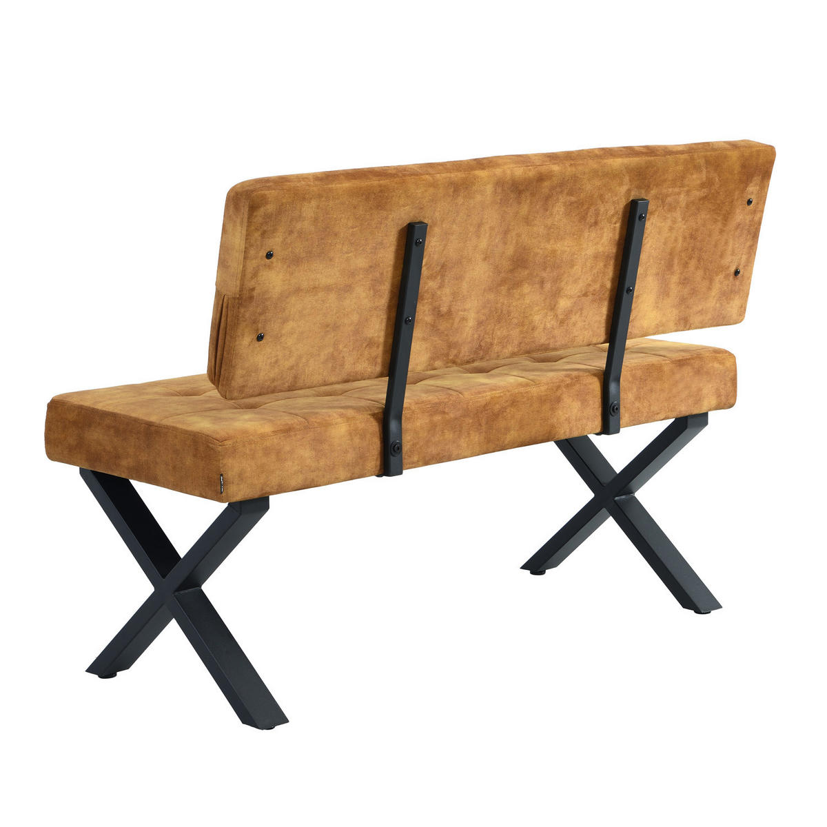 SITZBANK KAREN - Gelb, Metall (120/48/56cm) - B&D Home