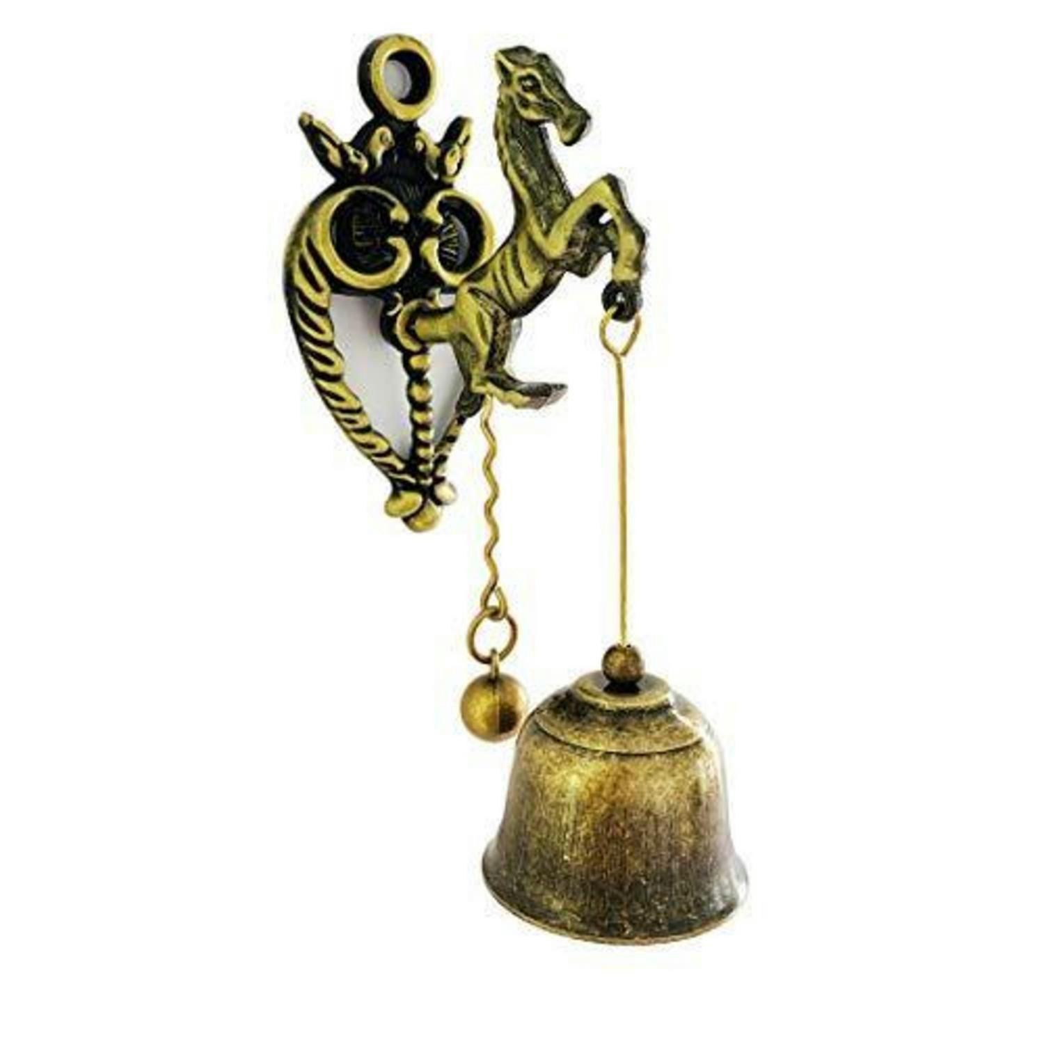 TÜRKLINGEL Pferde Metall Retro 10,9 cm - Bronzefarben, Metall (11/4.5/3.6cm)
